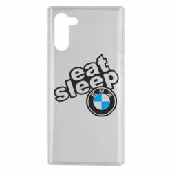 Чехол для Samsung Note 10 Eat, sleep, BMW - PrintSalon