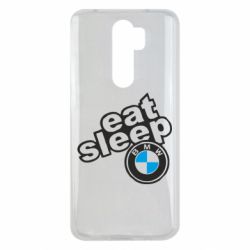 Чехол для Xiaomi Redmi Note 8 Pro Eat, sleep, BMW