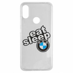 Чехол для Xiaomi Redmi Note 7 Eat, sleep, BMW - PrintSalon