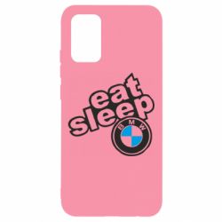 Чехол для Samsung A02s/M02s Eat, sleep, BMW - PrintSalon