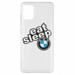 Чехол для Samsung A51 Eat, sleep, BMW - PrintSalon