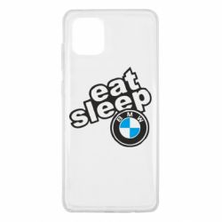 Чехол для Samsung Note 10 Lite Eat, sleep, BMW