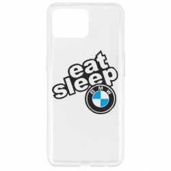 Чехол для Oppo Reno 4 Lite Eat, sleep, BMW - PrintSalon