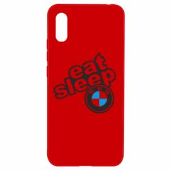 Чехол для Xiaomi Redmi 9a Eat, sleep, BMW - PrintSalon