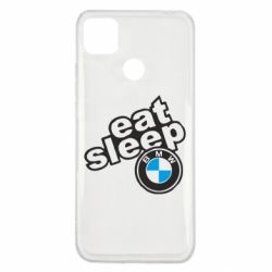 Чехол для Xiaomi Redmi 9c Eat, sleep, BMW - PrintSalon