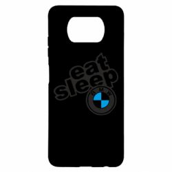Чехол для Xiaomi Poco X3 Eat, sleep, BMW - PrintSalon