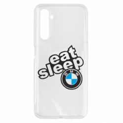 Чехол для Realme 6 Eat, sleep, BMW - PrintSalon