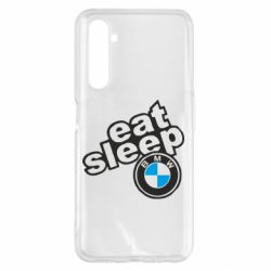 Чехол для Realme 6 Pro Eat, sleep, BMW - PrintSalon