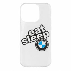 Чехол для iPhone 14 Pro Eat, sleep, BMW - PrintSalon