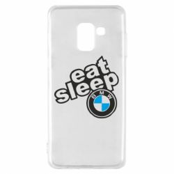Чехол для Samsung A8 2018 Eat, sleep, BMW - PrintSalon