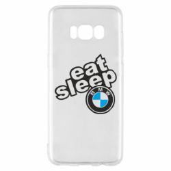 Чехол для Samsung S8 Eat, sleep, BMW - PrintSalon