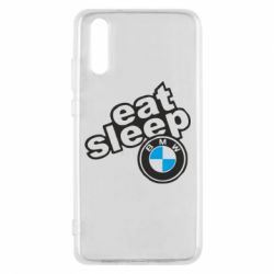 Чехол для Huawei P20 Eat, sleep, BMW - PrintSalon