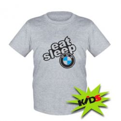 Детская футболка Eat, sleep, BMW - PrintSalon