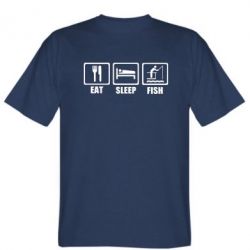 Чоловіча футболка Stedman Eat, sleep, fish - PrintSalon
