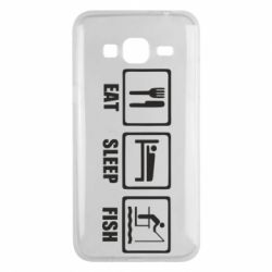 Чохол для Samsung J3 2016 Eat, sleep, fish - PrintSalon
