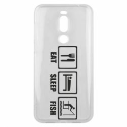 Чохол для Meizu X8 Eat, sleep, fish - PrintSalon