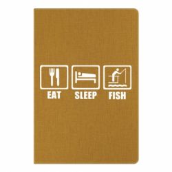 Блокнот с принто Eat, sleep, fish