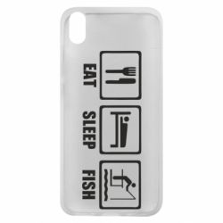 Чохол для Xiaomi Redmi 7A Eat, sleep, fish - PrintSalon