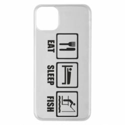 Чехол для iPhone 11 Pro Max Eat, sleep, fish