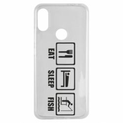 Чехол для Xiaomi Redmi Note 7 Eat, sleep, fish