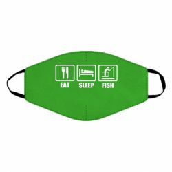Маска багаторазова Eat, sleep, fish - PrintSalon
