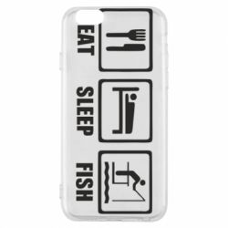 Чохол для iPhone 6/6S Eat, sleep, fish