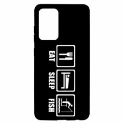 Чохол для Samsung A52 5G Eat, sleep, fish - PrintSalon