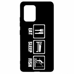 Чохол для Samsung S10 Lite Eat, sleep, fish - PrintSalon