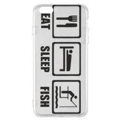 Чохол для iPhone 6 Plus/6S Plus Eat, sleep, fish - PrintSalon