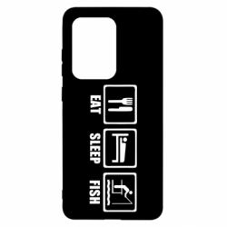 Чохол для Samsung S20 Ultra Eat, sleep, fish - PrintSalon