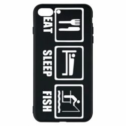 Чохол для iPhone 7 Plus Eat, sleep, fish - PrintSalon