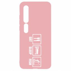 Чохол для Xiaomi Mi10 / 10 Pro Eat, sleep, fish - PrintSalon