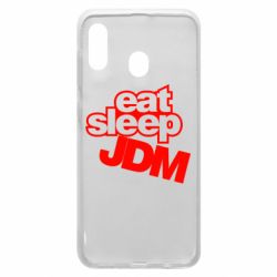 Чехол для Samsung A20 Eat sleep JDM - PrintSalon
