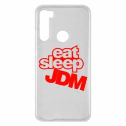 Чехол для Xiaomi Redmi Note 8 Eat sleep JDM - PrintSalon