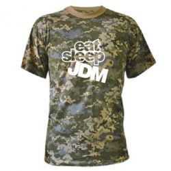 Камуфляжная футболка Eat sleep JDM - PrintSalon