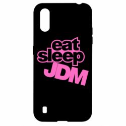 Чехол для Samsung A01/M01 Eat sleep JDM - PrintSalon
