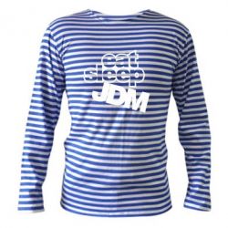 Тельняшка с длинным рукавом Eat sleep JDM - PrintSalon