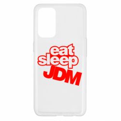 Чехол для Oppo Reno 5 4G Eat sleep JDM - PrintSalon