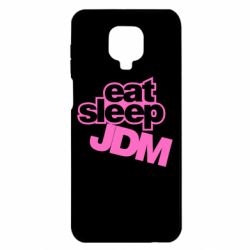 Чехол для Xiaomi Redmi Note 9S/9Pro/9Pro Max Eat sleep JDM - PrintSalon