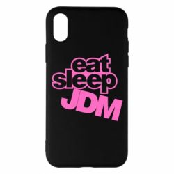 Чехол для iPhone X/Xs Eat sleep JDM - PrintSalon