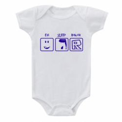 Дитячий бодік Eat Sleep Roblox - PrintSalon