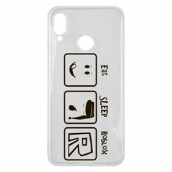 Чохол для Huawei P Smart Plus 2018 Eat Sleep Roblox - PrintSalon