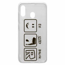 Чохол для Samsung A20 Eat Sleep Roblox - PrintSalon