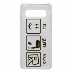 Чохол для Samsung S10 Eat Sleep Roblox - PrintSalon