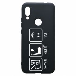 Чохол для Xiaomi Redmi 7 Eat Sleep Roblox - PrintSalon