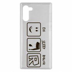 Чохол для Samsung Note 10 Eat Sleep Roblox - PrintSalon