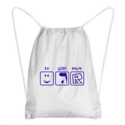 Рюкзак-мішок Eat Sleep Roblox - PrintSalon