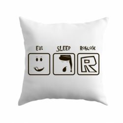 Подушка Eat Sleep Roblox - PrintSalon
