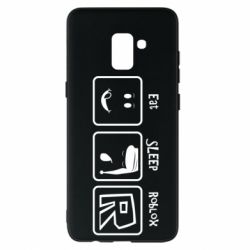 Чохол для Samsung A8+ 2018 Eat Sleep Roblox - PrintSalon
