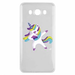 Чехол для Samsung J7 2016 Единорог делает дэббинг